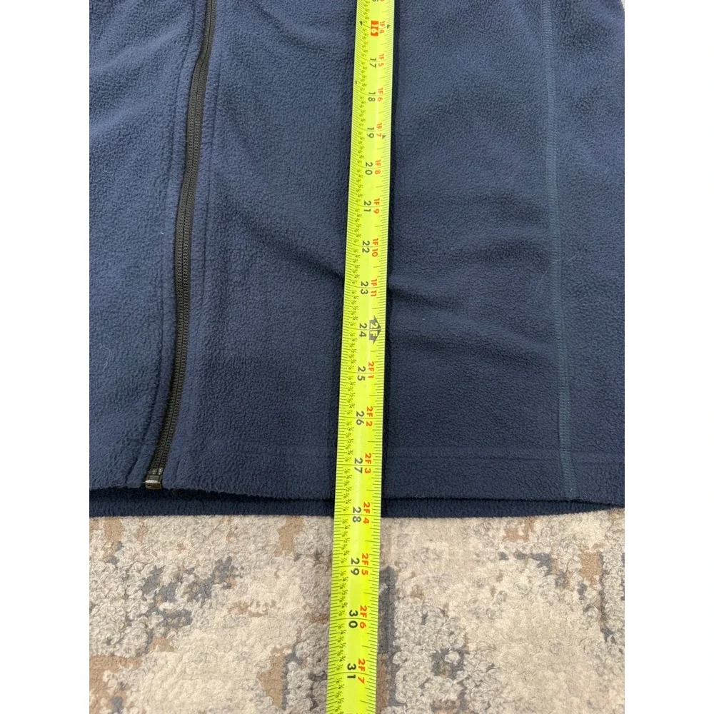 The North Face Mens‎ Full Zip Fleece Jacket Navy Blue L Regular Mock Neck